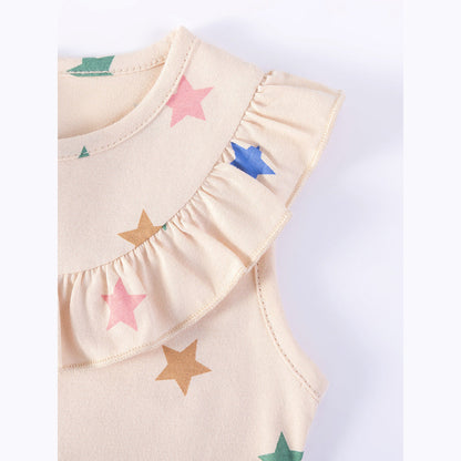 MyKids-USA® Stars Pattern Sleeveless Dress for Stylish Girls