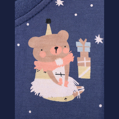 MyKids-USA® Cartoon Pattern Short Sleeves Dress for Stylish Girls