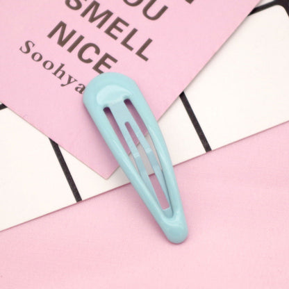 MyKids-USA® Collection of Cute Solid Color Hollow-out Hair Clips