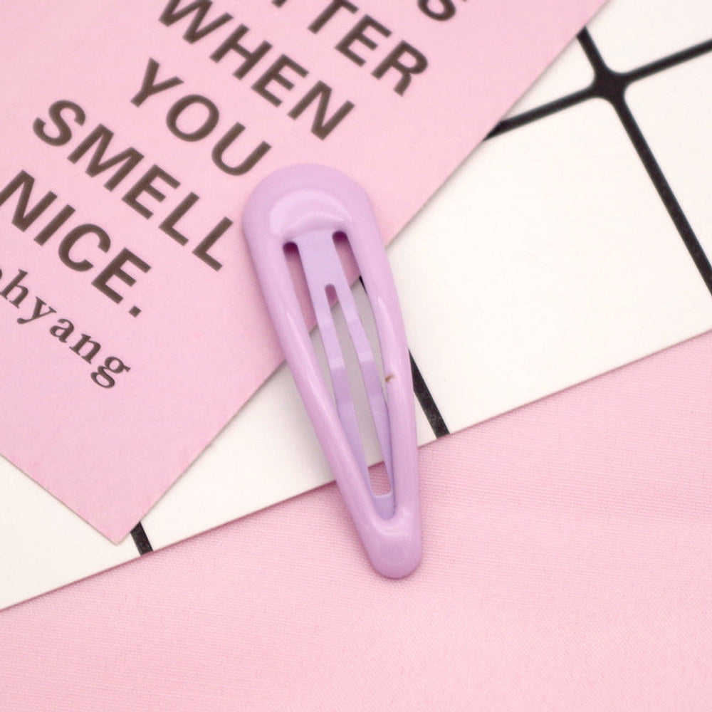 MyKids-USA® Collection of Cute Solid Color Hollow-out Hair Clips