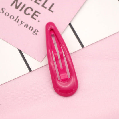 MyKids-USA® Collection of Cute Solid Color Hollow-out Hair Clips
