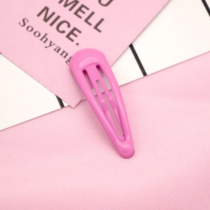 MyKids-USA® Collection of Cute Solid Color Hollow-out Hair Clips