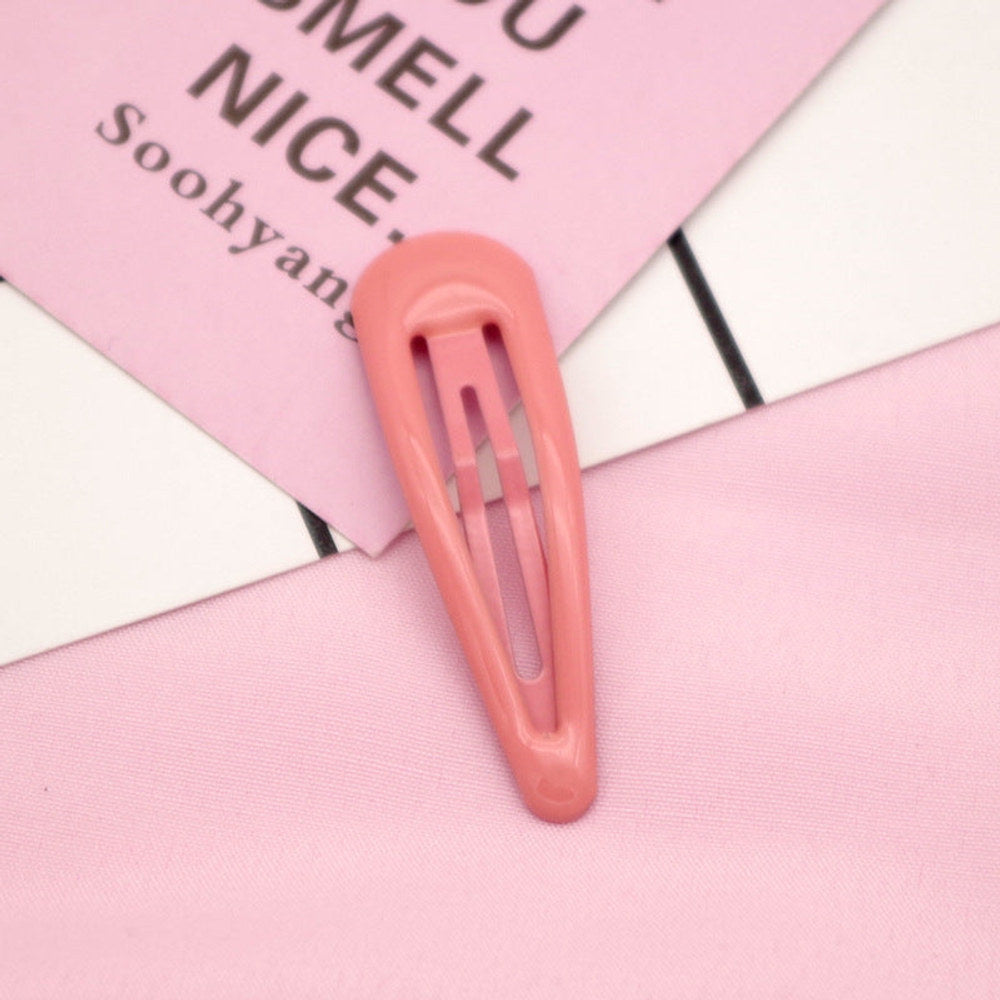 MyKids-USA® Collection of Cute Solid Color Hollow-out Hair Clips