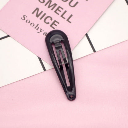 MyKids-USA® Collection of Cute Solid Color Hollow-out Hair Clips