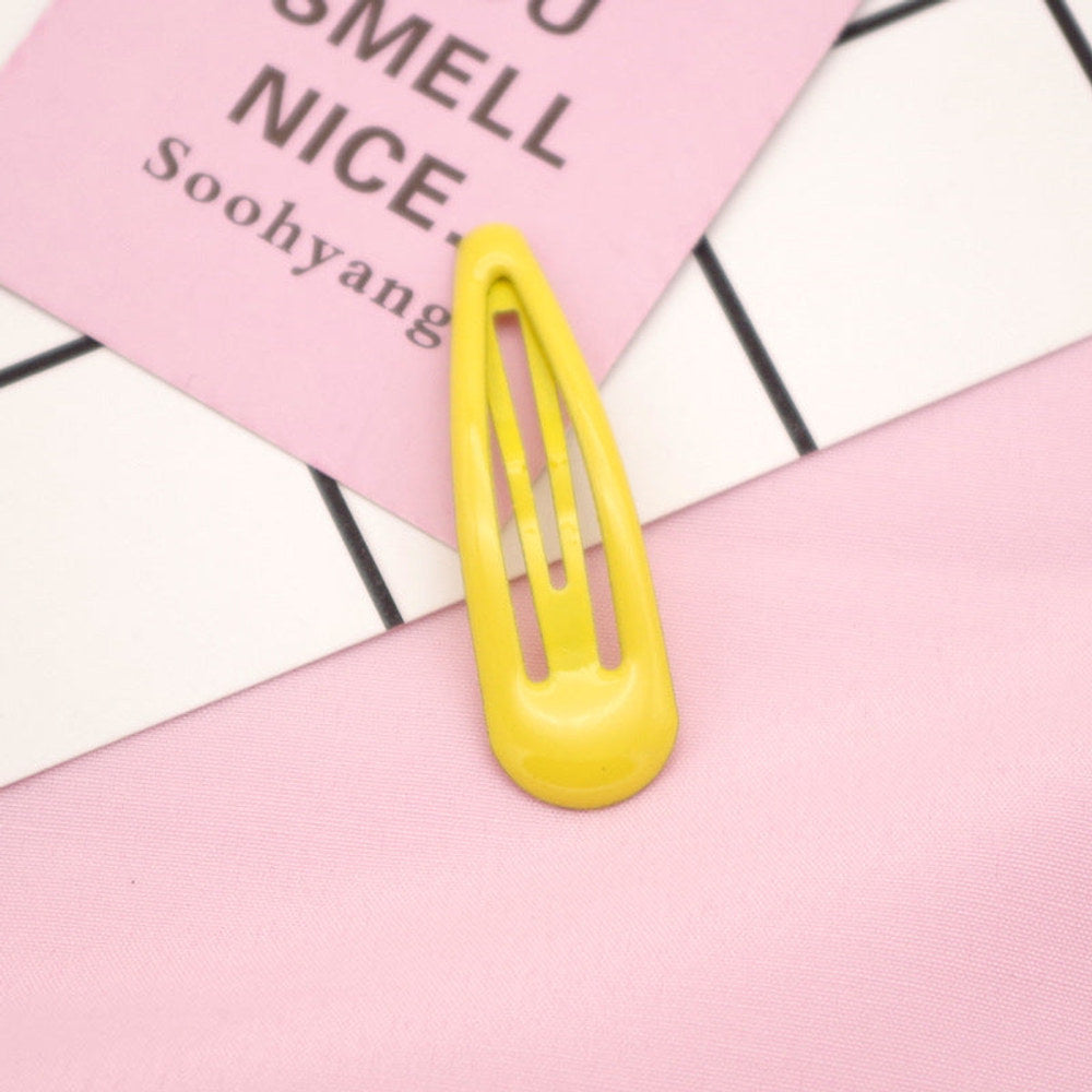 MyKids-USA® Collection of Cute Solid Color Hollow-out Hair Clips