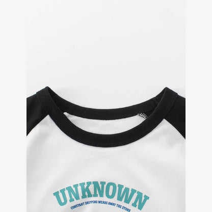 MyKids-USA® Boys’ Letters Pattern T-shirt in European and American Style