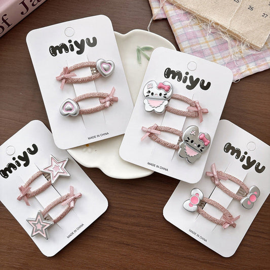 MyKids-USA® Collection of Butterfly-bows Hair Clips