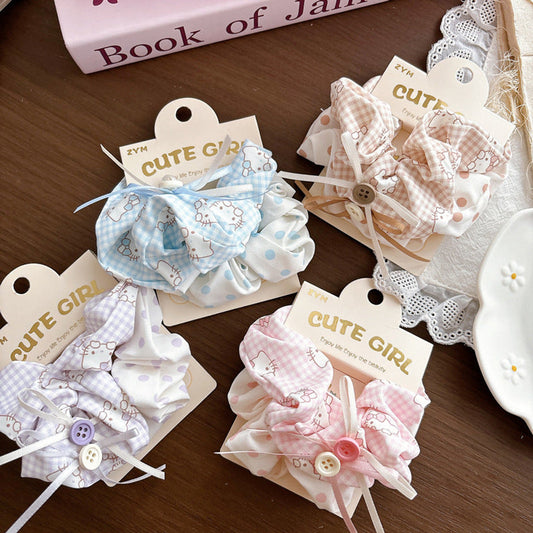 MyKids-USA® Collection of Cartoon and Plaid Hair Ties