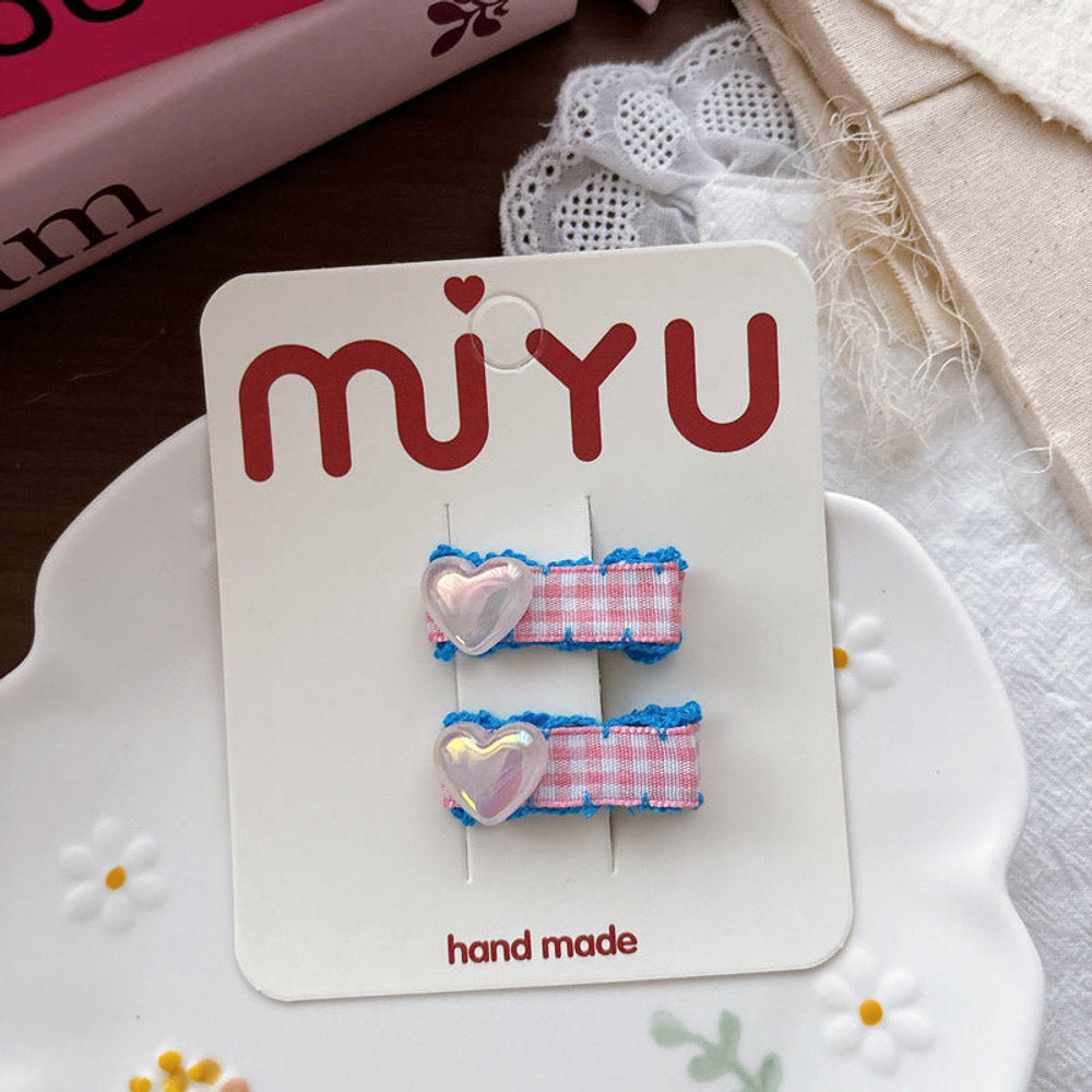 MyKids-USA® Collection of Plaid Hair Clips