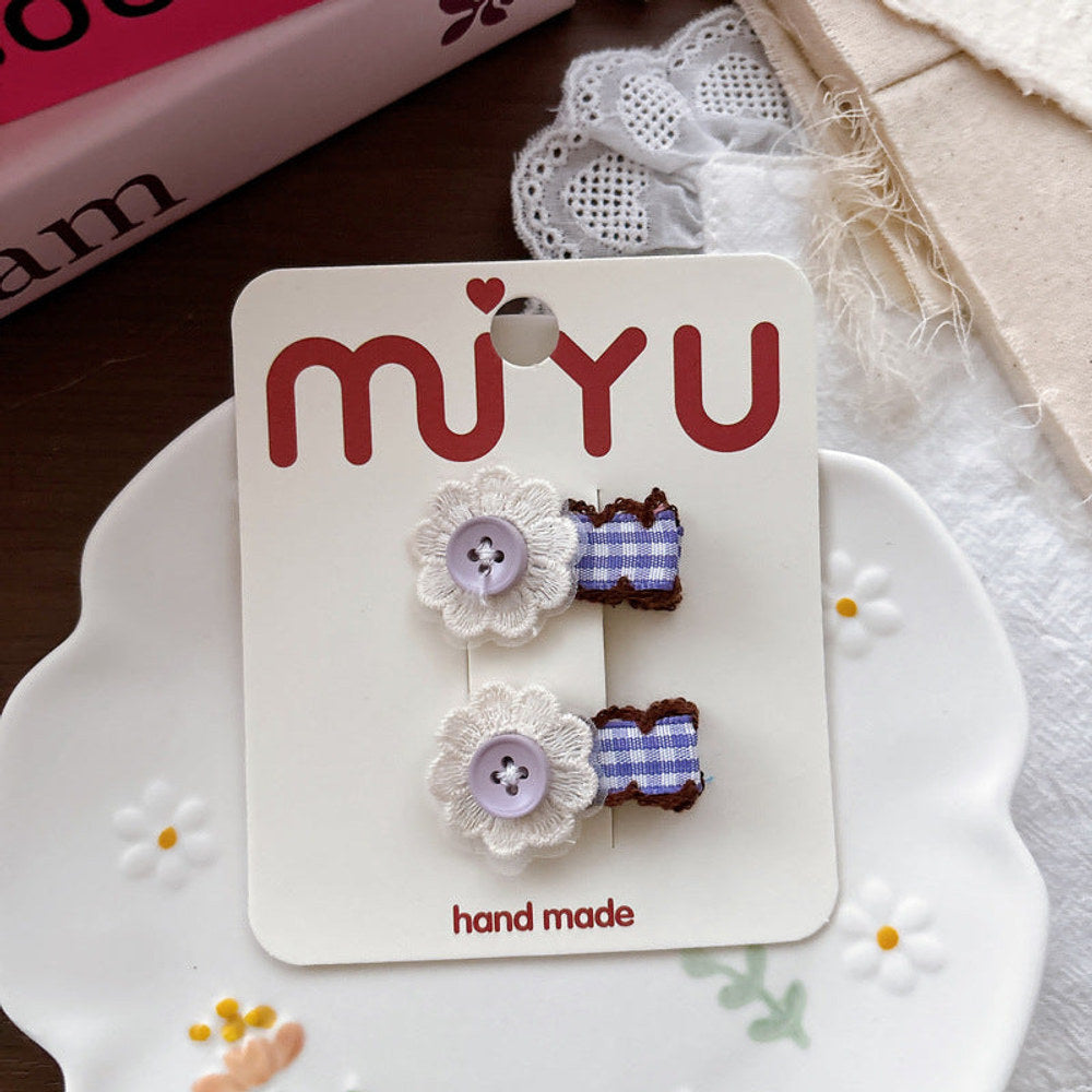 MyKids-USA® Collection of Plaid Hair Clips