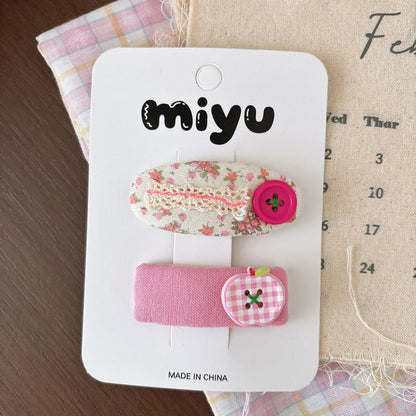 MyKids-USA® Collection of Flowers Hair Clips or Hair Ties