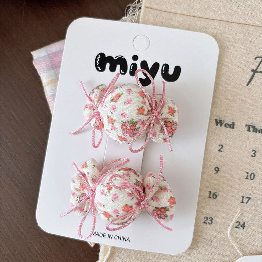 MyKids-USA® Collection of Flowers Hair Clips or Hair Ties