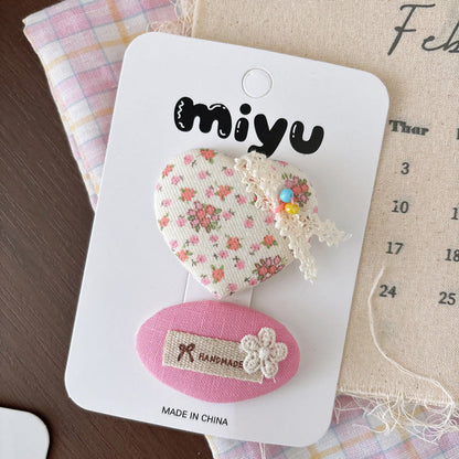 MyKids-USA® Collection of Flowers Hair Clips or Hair Ties
