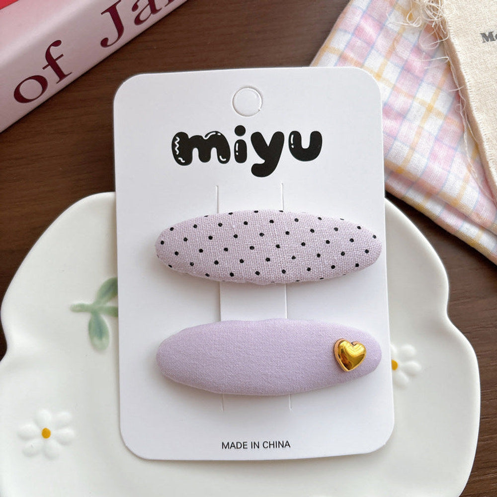 MyKids-USA® Collection of Dots Pattern Hair Clips