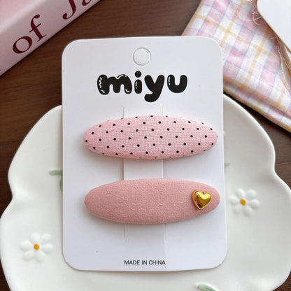 MyKids-USA® Collection of Dots Pattern Hair Clips
