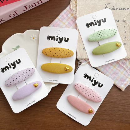 MyKids-USA® Collection of Dots Pattern Hair Clips