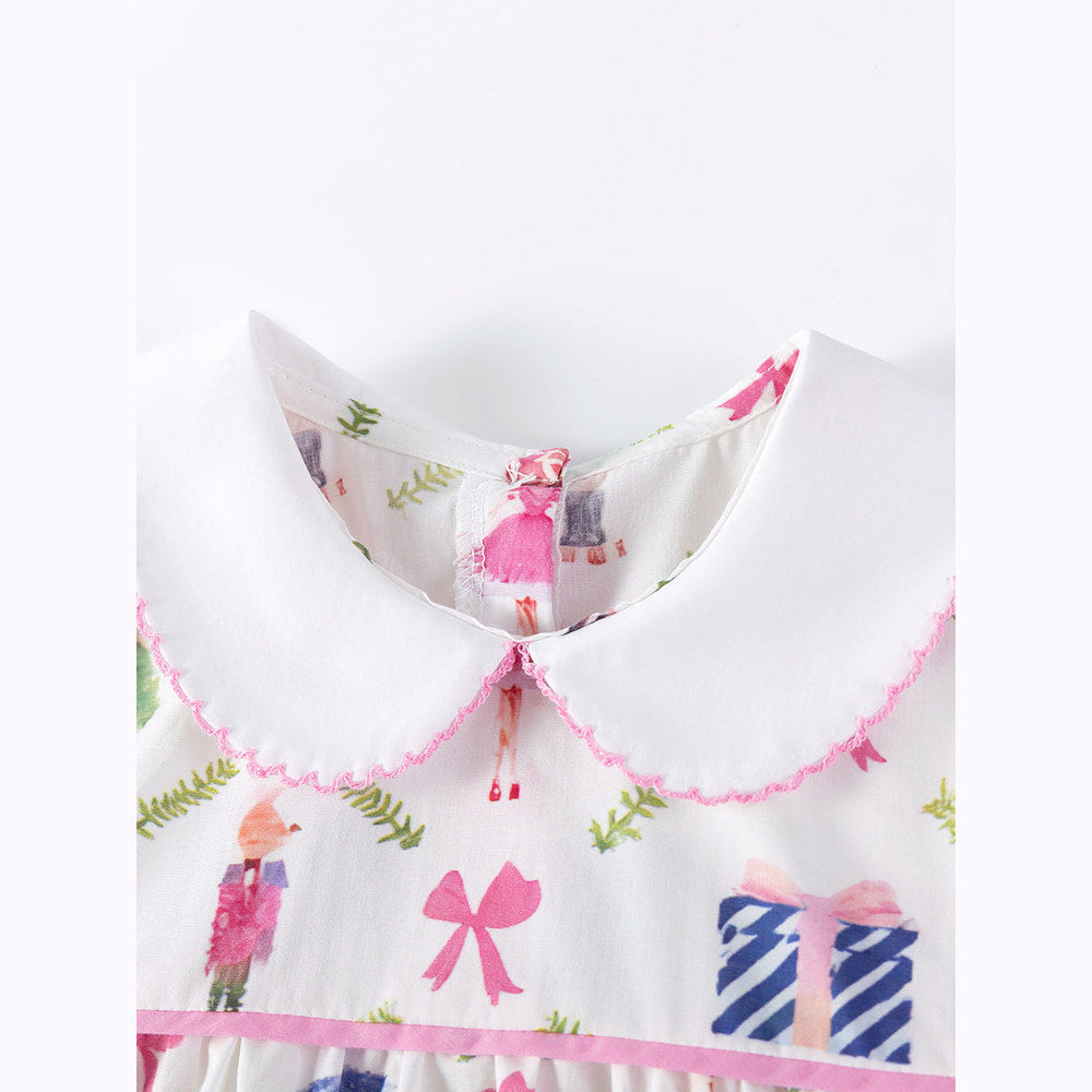 MyKids-USA® Summer Arrival Cartoon Pattern Short Sleeves Dress for Stylish Girls