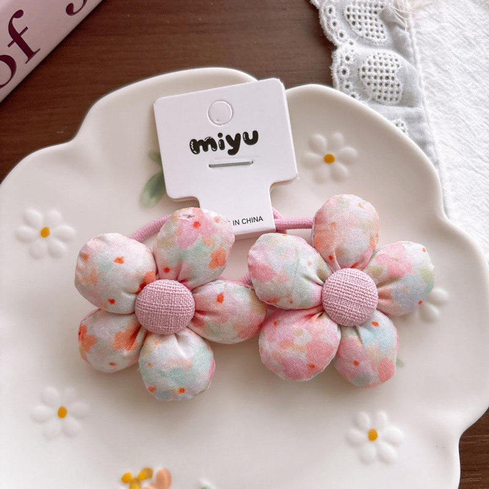 MyKids-USA® Collection of Pink Shaped Hair Clips or Hair Ties