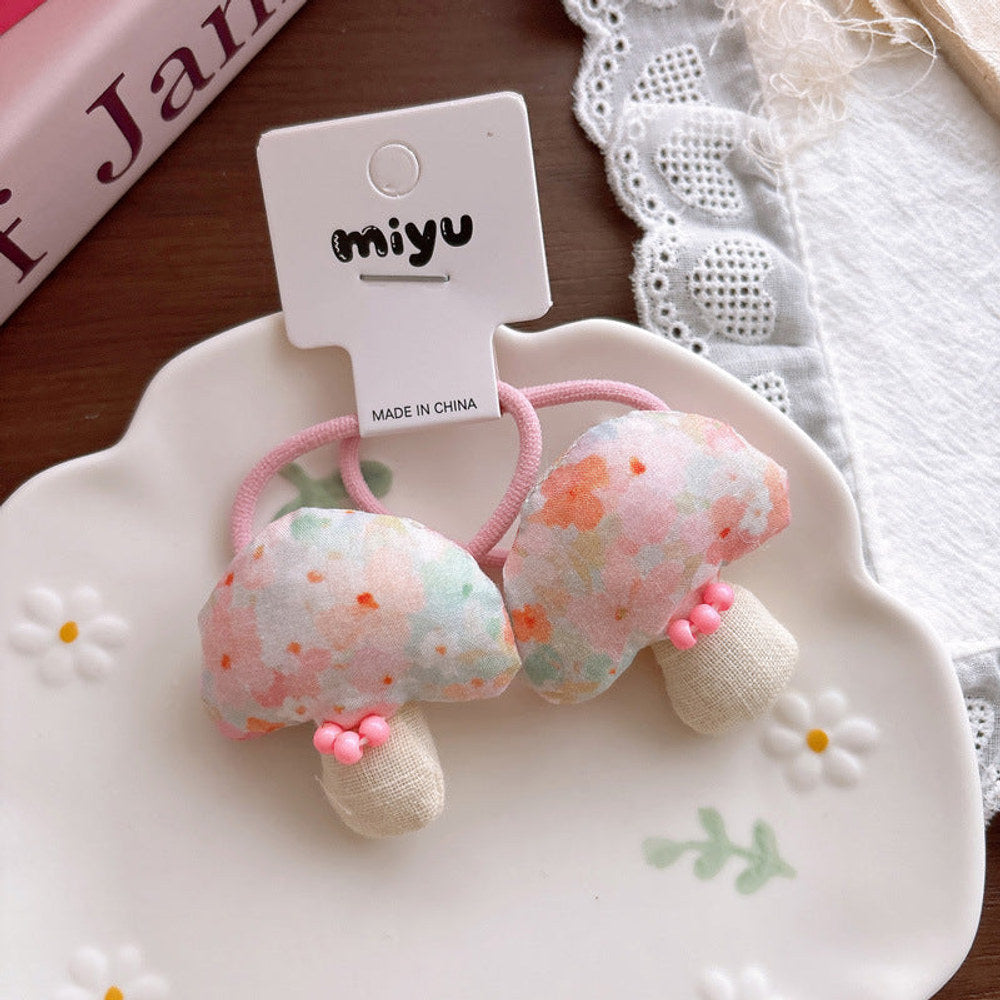 MyKids-USA® Collection of Pink Shaped Hair Clips or Hair Ties