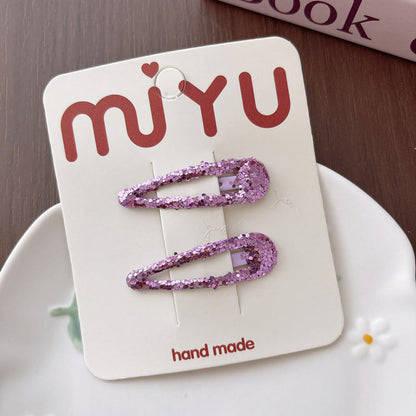MyKids-USA® Collection of Sequins Hair Clips