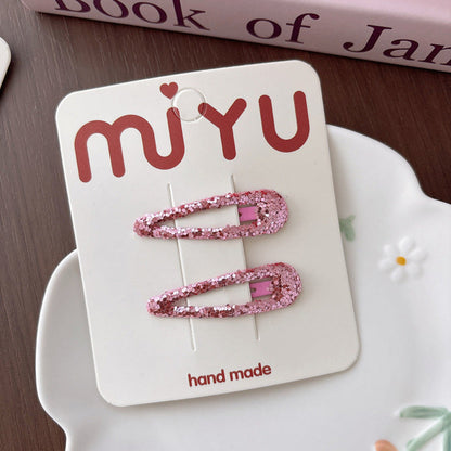 MyKids-USA® Collection of Sequins Hair Clips