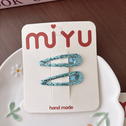 MyKids-USA® Collection of Sequins Hair Clips