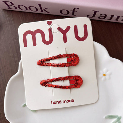 MyKids-USA® Collection of Sequins Hair Clips