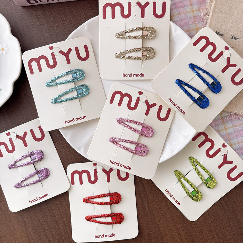 MyKids-USA® Collection of Sequins Hair Clips