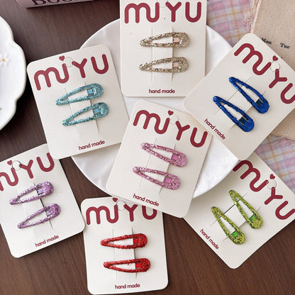 MyKids-USA® Collection of Sequins Hair Clips