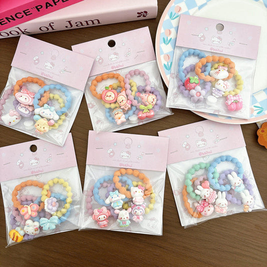 MyKids-USA® Collection of Cartoon Hair Ties