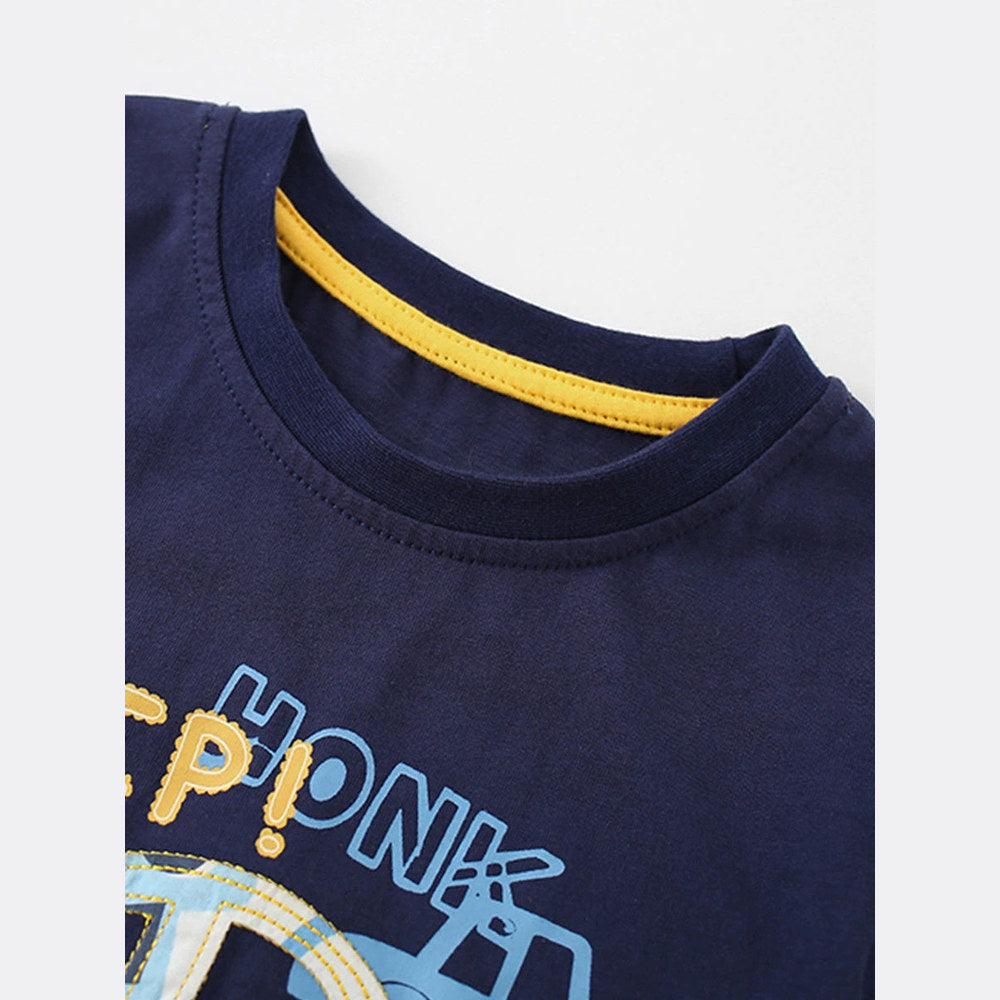 MyKids-USA® Summer Baby Kids Boys Short Sleeves Cars Pattern T-shirt and Shorts Clothing Set