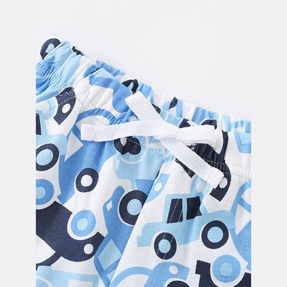 MyKids-USA® Summer Baby Kids Boys Short Sleeves Cars Pattern T-shirt and Shorts Clothing Set
