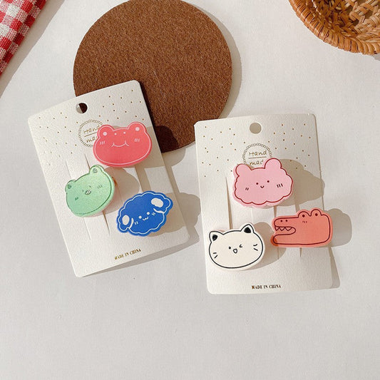 MyKids-USA® Collection of Acrylic Cartoon Hair Clips