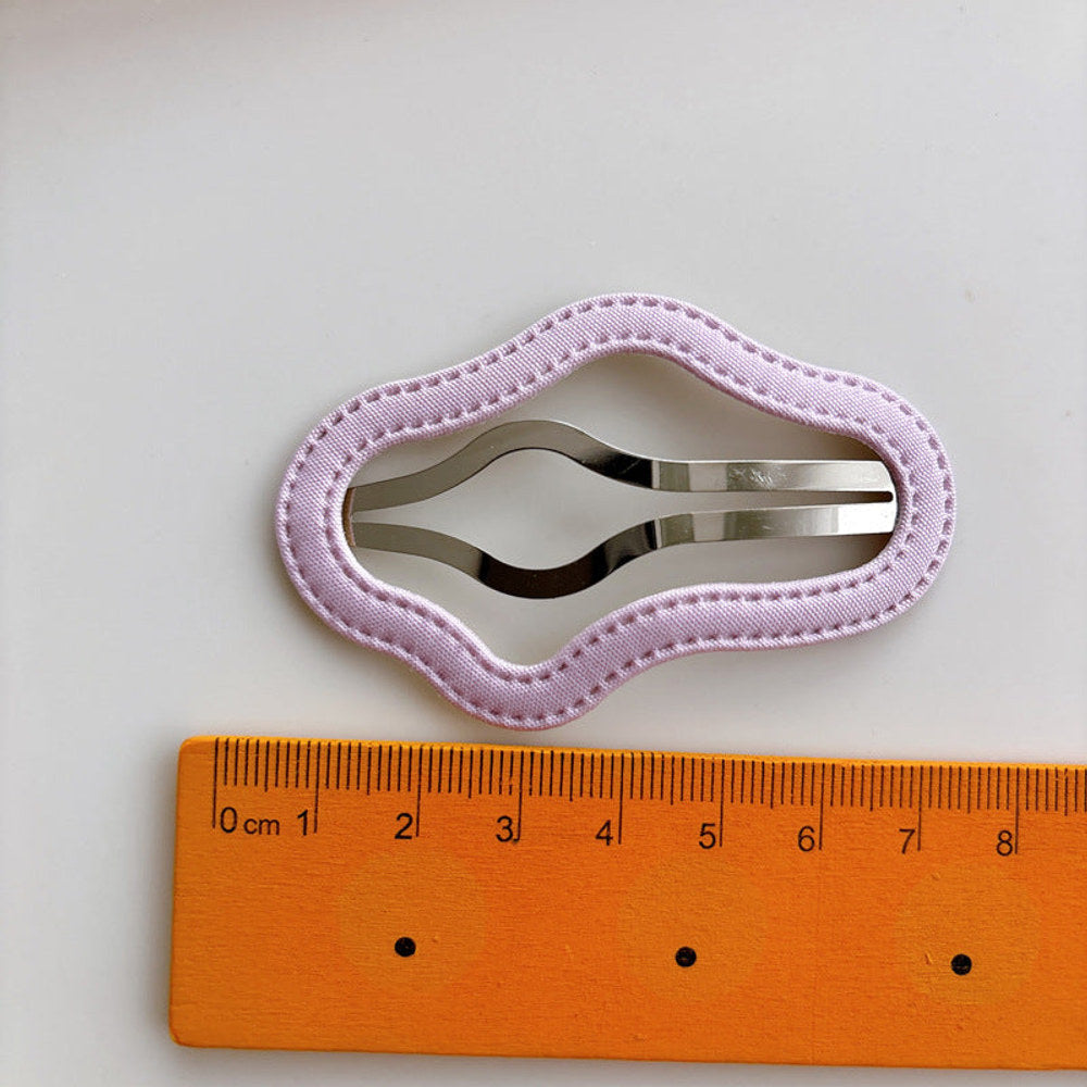MyKids-USA® Collection of 2 Purple Pattern Hair Clips
