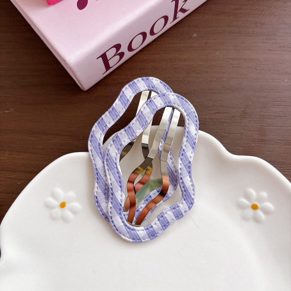 MyKids-USA® Collection of 2 Purple Pattern Hair Clips