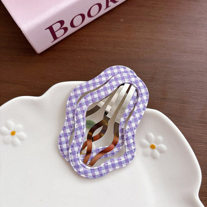 MyKids-USA® Collection of 2 Purple Pattern Hair Clips