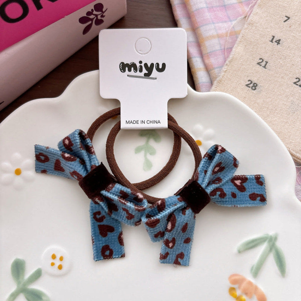 MyKids-USA® Collection of Hearts Pattern Hair Ties