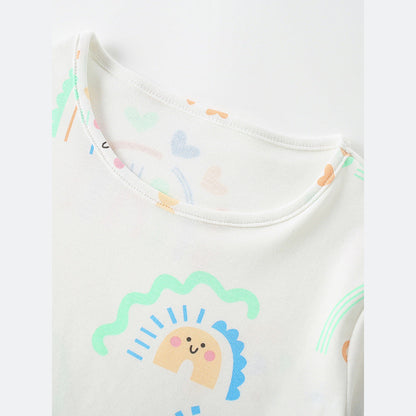 MyKids-USA® Girls’ Cartoon Pattern T-shirt in European and American Style