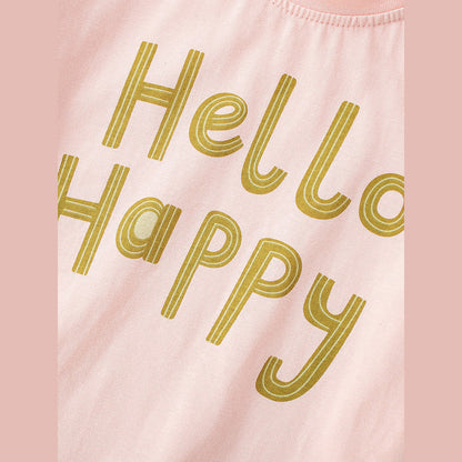 MyKids-USA® Baby Kids Girls Short Sleeves Letters Pattern T-shirt and Floral Pants Clothing Set
