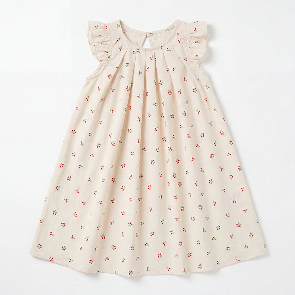 MyKids-USA® Baby Girls Fly Sleeves Floral Pattern Dress