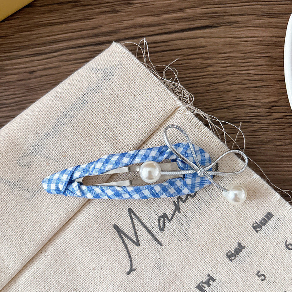 MyKids-USA® Collection of 2 Beaded Embroidered Hair Clips or 1 Hair Ties