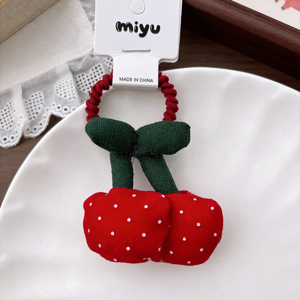 MyKids-USA® Collection of Fruits Shaped Hair Ties or Hair Clips