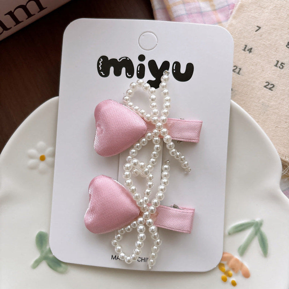 MyKids-USA® Collection of 2 Beaded Hair Clips