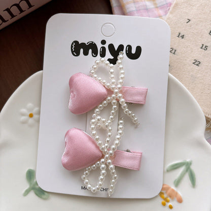 MyKids-USA® Collection of 2 Beaded Hair Clips