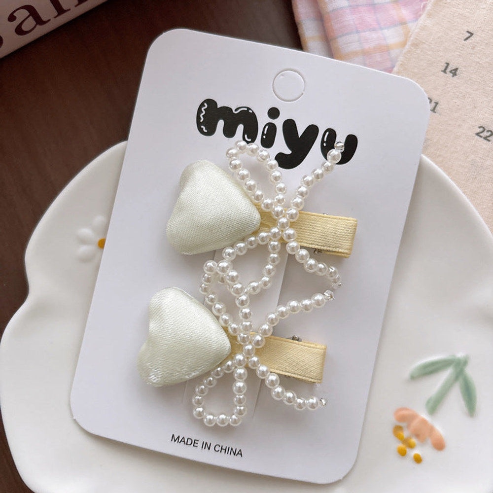 MyKids-USA® Collection of 2 Beaded Hair Clips