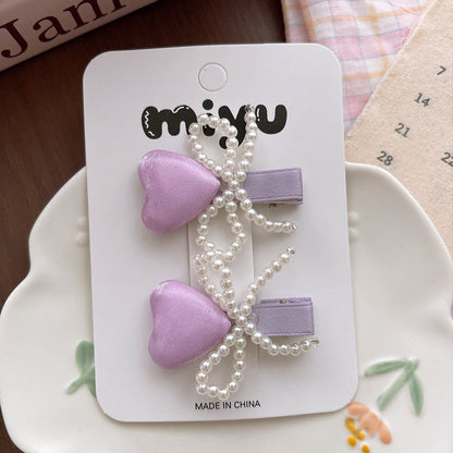 MyKids-USA® Collection of 2 Beaded Hair Clips