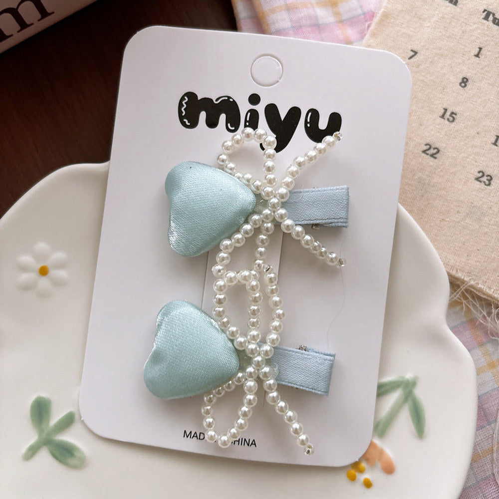 MyKids-USA® Collection of 2 Beaded Hair Clips
