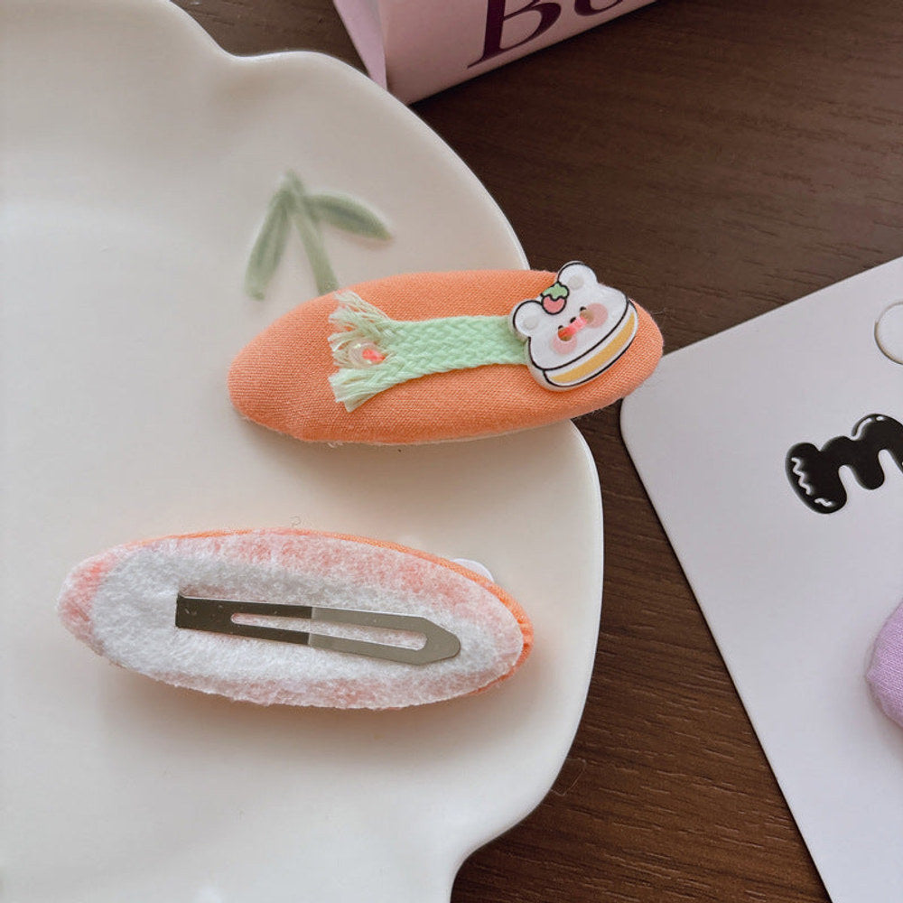 MyKids-USA® Collection of 2 Color Patchwork Hair Clips