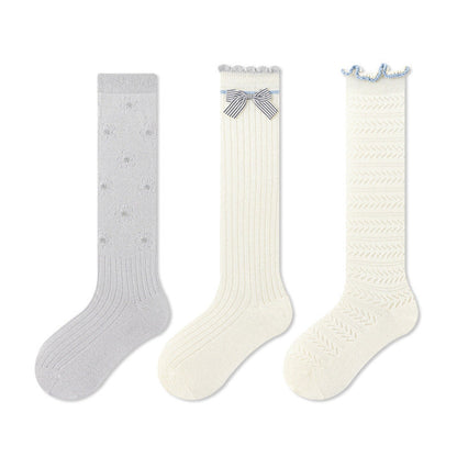 MyKids-USA® Baby Kids Girls Breathable Cute Lace Trim Stockings Set