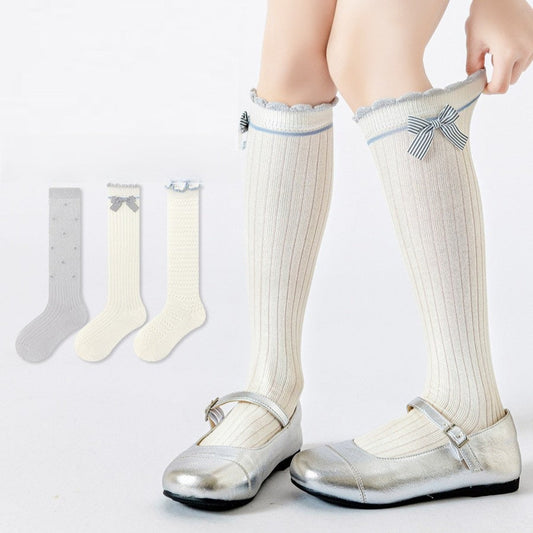 MyKids-USA® Baby Kids Girls Breathable Cute Lace Trim Stockings Set